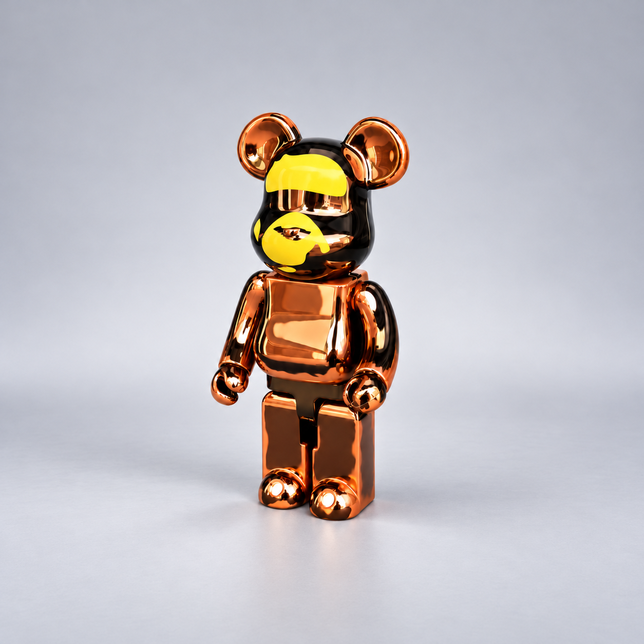 Bearbrick BAPE Copper Chrome