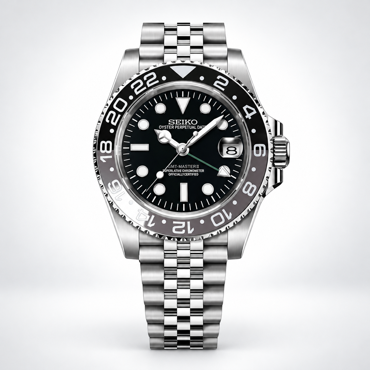 Seiko Mod GMT Bruce Wayne