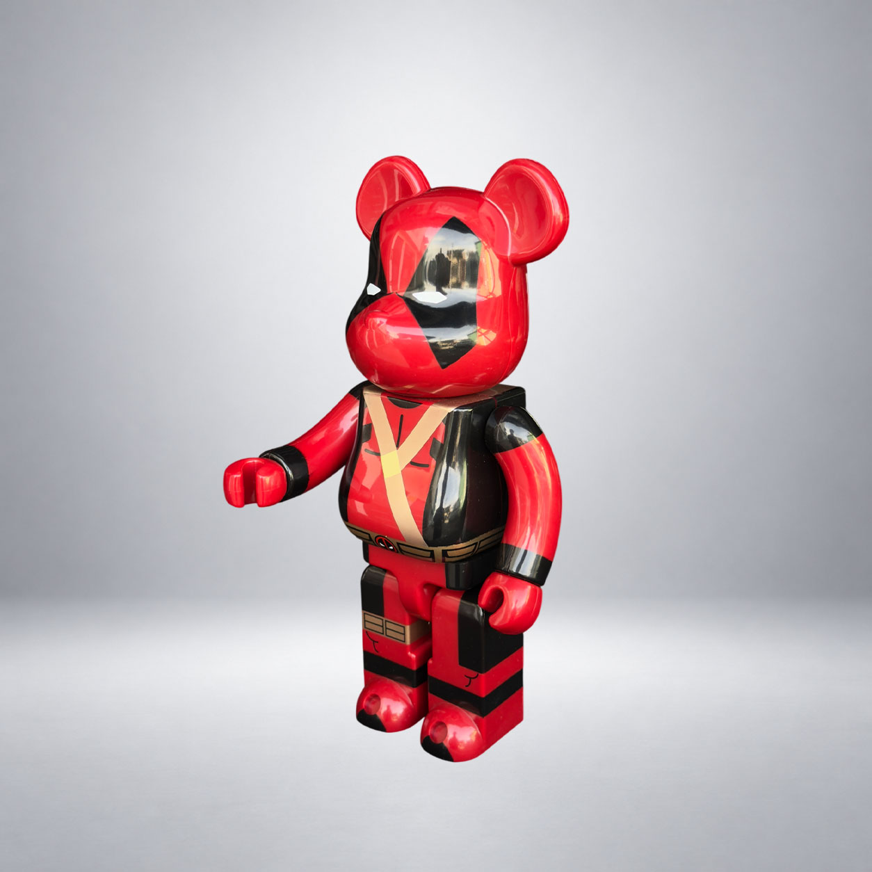 Bearbrick Deadpool Red & Black