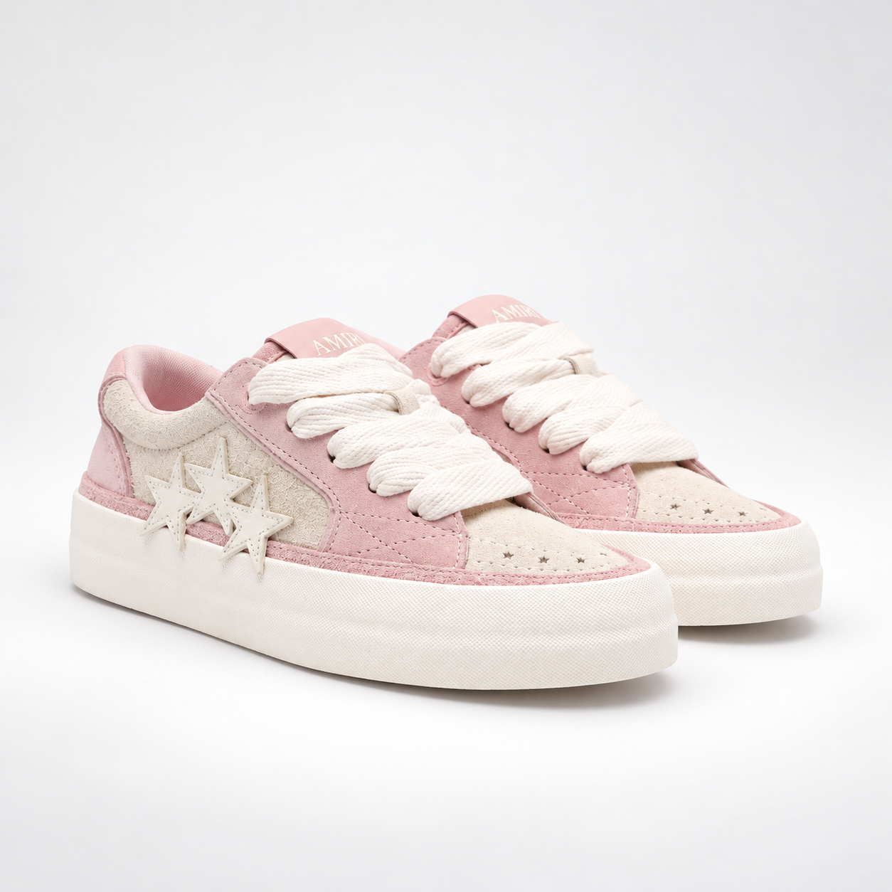 AMIRI Sunset Skate Low – Birch/Pink