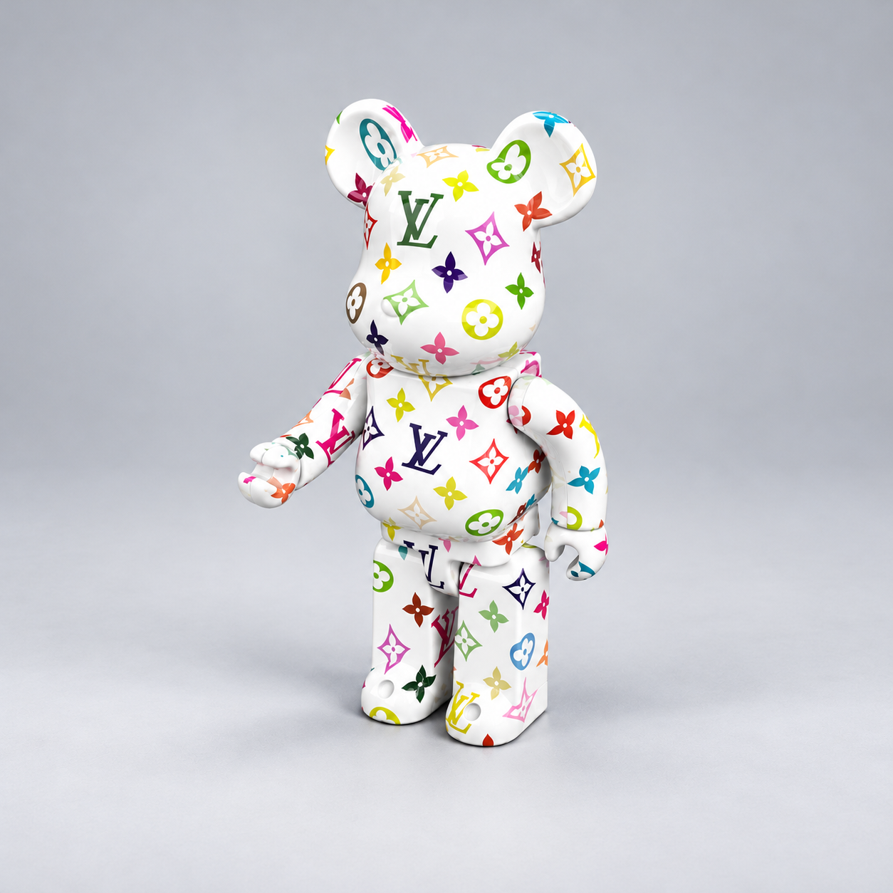 Bearbrick LV Multicolor White
